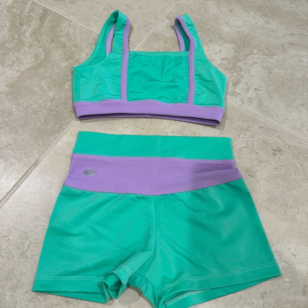 Kids Green and Purple Matching Set